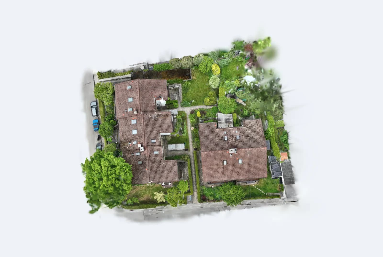 PixAtlas Projektraum mit 3D-Modell einer Wohnanlage